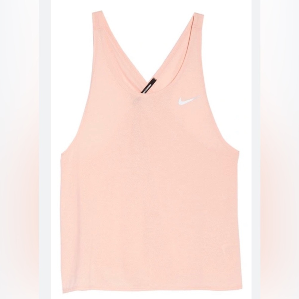 Nike Dry Miler Crossback Tank‎ In Storm Pink Sz XS